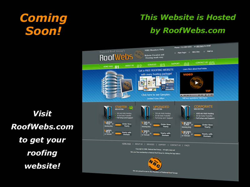 Get your own roofing website from RoofWebs.com! 2 